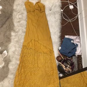 NWOT Cleobella maxi dress with lace insert